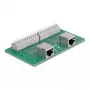 DeLOCK RJ50 2 x female to 2 x Terminal Block su mygtuku DIN bėgeliui