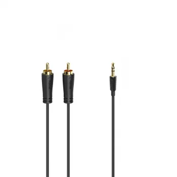 Hama 00205260 garso laidas 1,5 m 3,5 mm 2 x RCA juoda