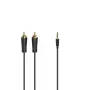 Hama 00205260 garso laidas 1,5 m 3,5 mm 2 x RCA juoda