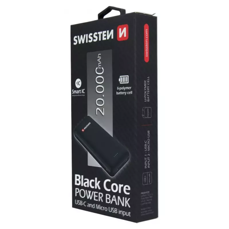 Išorinė baterija Swissten 22013928 20000 mAh