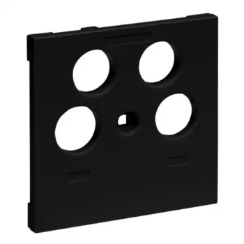 Legrand 765357 sieninė plokštė / jungiklio dangtelis Juoda
