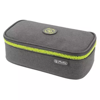 Penalas Herlitz beatBox ABC poliesteris pilkas geltonas 225x120x70 mm