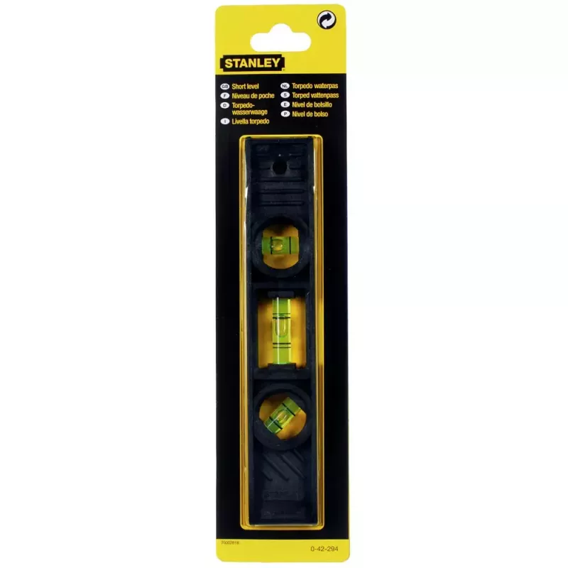 Torpedo gulsčiukas Stanley 0.2 m juodas tikslumas 2 mm/m