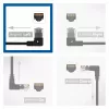 ACT juodas 0,25 metro U/UTP CAT6A LSZH plonas komutacinis kabelis su RJ45 jungtimis, 90° kampuota į kairę į tiesią