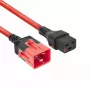 ACT maitinimo laidas C19 IEC Lock - C20 IEC Lock dvigubas užraktas raudonas 3 m, PC3641