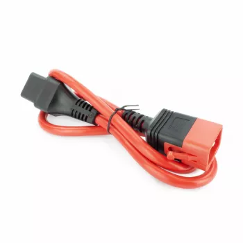 ACT maitinimo laidas C19 IEC Lock - C20 IEC Lock dvigubas užraktas raudonas 3 m, PC3641