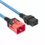 ACT maitinimo laidas C19 IEC Lock C20 IEC Lock dvigubas užraktas mėlynas 3 m 250 V 16 A
