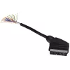 Hama 00205081 SCART laidas 1,5 m SCART (21 kontaktų) juodas