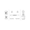 Hama 00200901 USB laidas USB 2.0 3 m USB A USB B