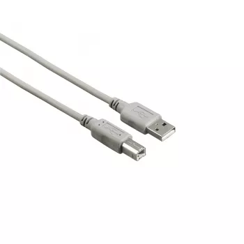 Hama 00200902 USB laidas USB 2.0 5 m USB A USB B Pilkas