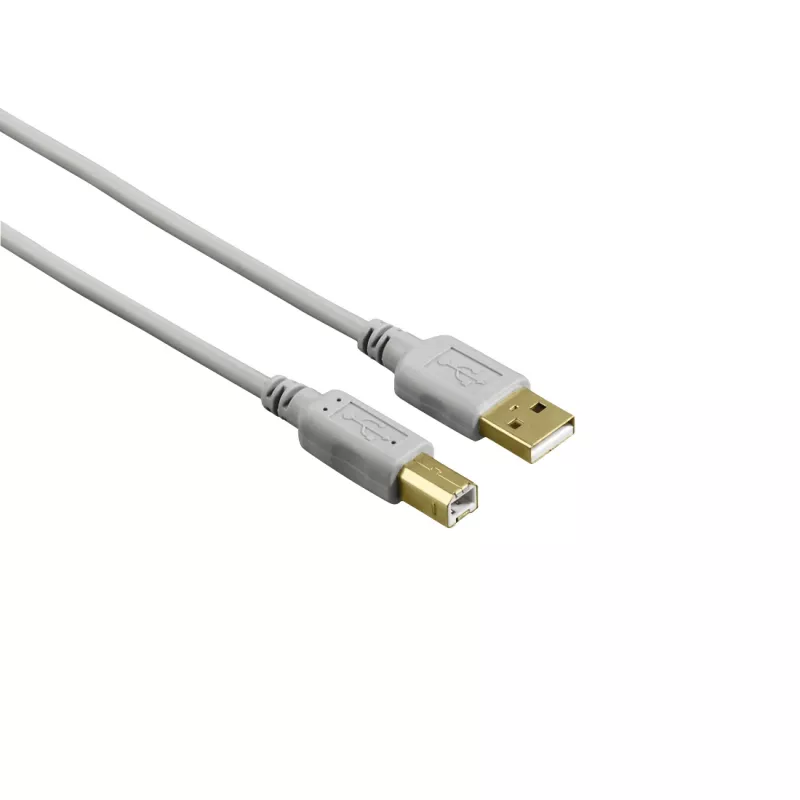 Hama 00200903 USB laidas USB 2.0 1.5 m USB A USB B Pilka