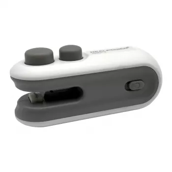 Vakuuminis sandariklis RealPower 495515 Juoda/Sidabrinė — rankinis mini sandariklis su pjaustytuvu