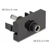 DeLOCK Easy 45 lizdas DC juodas moteriškas vyriškas 45 mm