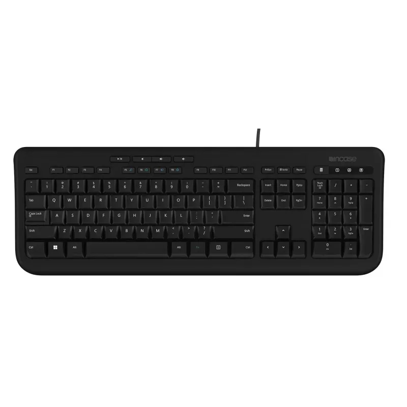 Incase Designed by Microsoft Wired 600 klaviatūra Universali USB QWERTY Vokiška Juoda