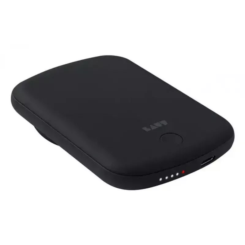 Išorinė baterija LAUT PW02 5000 mAh belaidis įkrovimas juoda