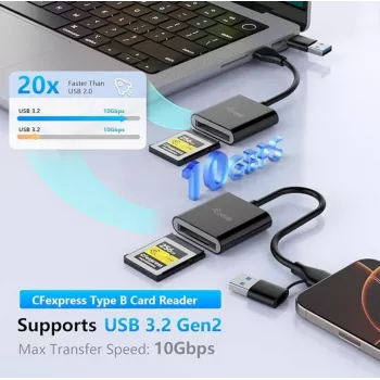 Card Reader Equip 245461 USB 3.2 Gen 2 Type-C Juoda CFexpress 2.0