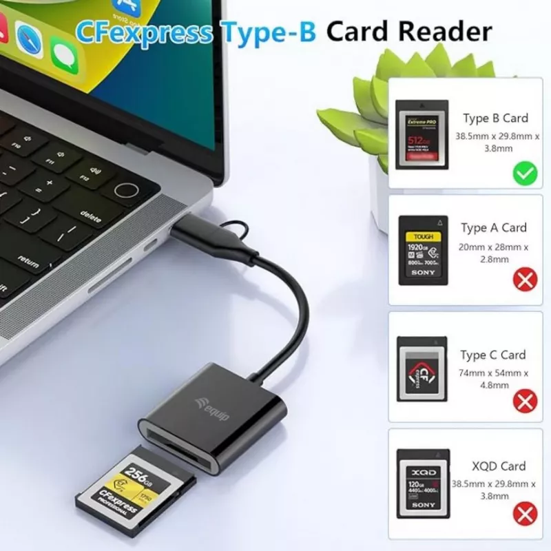 Card Reader Equip 245461 USB 3.2 Gen 2 Type-C Juoda CFexpress 2.0