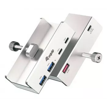 Equip 128967 sąsajos šakotuvas USB 3.2 Gen 1 (3.1 Gen 1) Type-A 5000 Mbit/s aliuminis