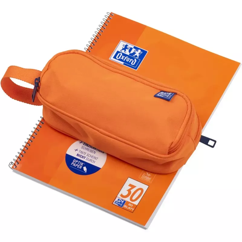 Minkštas penalas Oxford 400183506 Oranžinis 220x70x90 mm