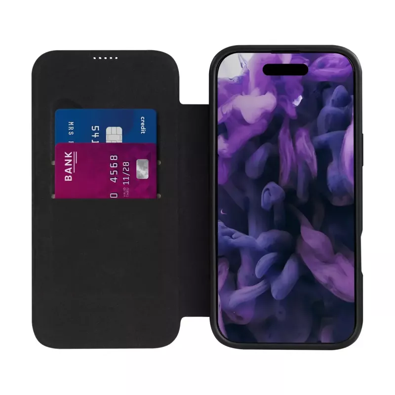 Folio Case LAUT MAGFOLIO, skirtas iPhone 17 16 cm, juodas