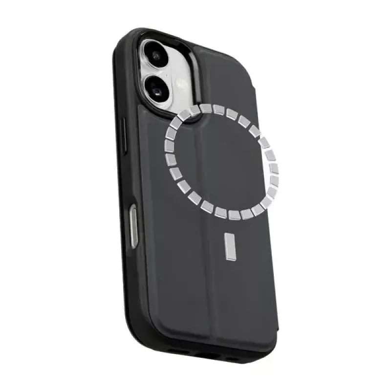 Folio Case LAUT MAGFOLIO, skirtas iPhone 17 16 cm, juodas