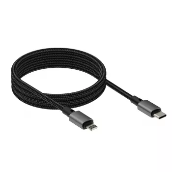 VISION Lightning į USB‑C kabelis TC 1MLTGMAG/BL — 1 m, 27 W, 5 A, juodas