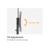 TV vežimėlis EQUIP 37 colių–70 colių Economy 37–70 colių ekranams, 70 kg talpa, VESA 100x100–600x400, aukštis 1337–1430 mm, pasvirimas -10°–5°, juodas