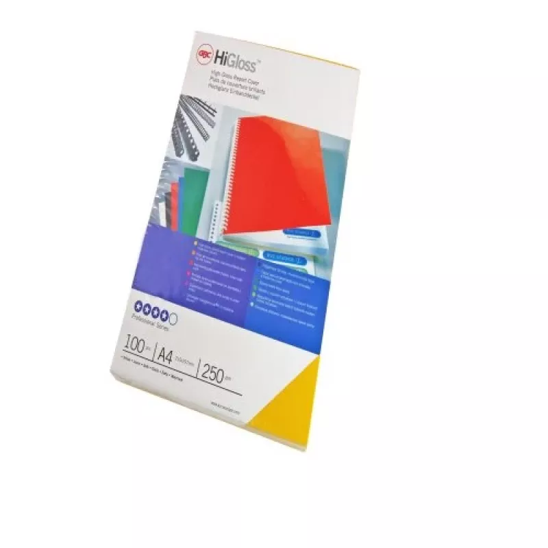 GBC Binding Covers HiGloss A4 250 g/m², A4, kartonas, mėlynas, blizgus, 250 g/m², 100 vnt.