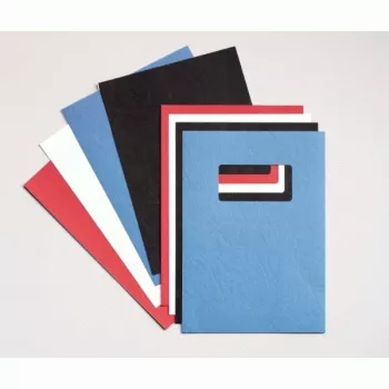 GBC LeatherGrain įrišimo viršeliai 250 g/m² A4 raudoni (100 vnt.)