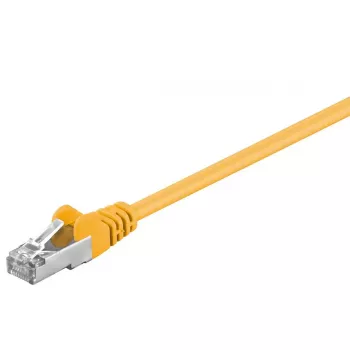 Tinklo kabelis RB-LAN Cat5e F/UTP (FTP) 1,5 m, RJ-45 į RJ-45, geltonas
