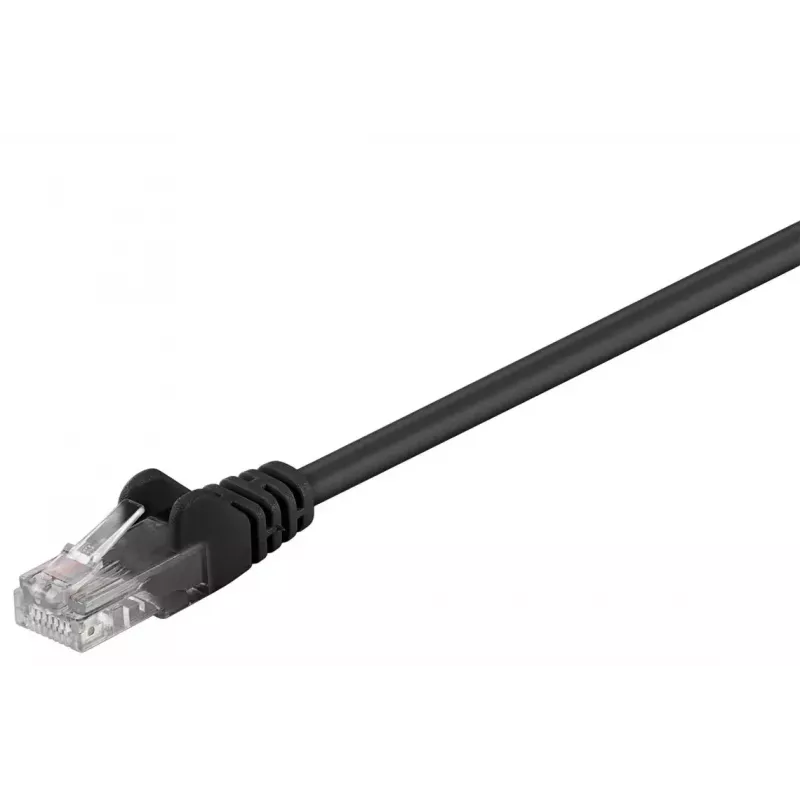 Goobay tinklo kabelis juodas 1,5 m Cat5e U/UTP RJ-45