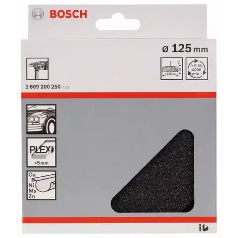 Bosch 1 609 200 250 rotacinio įrankio poliravimo reikmuo Poliravimo diskas