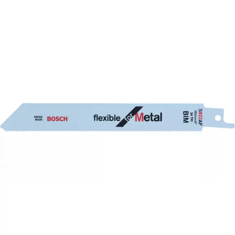 Sabre saw blade Bosch S 922 AF Flexible for Metal Bimetal 1mm tooth spacing