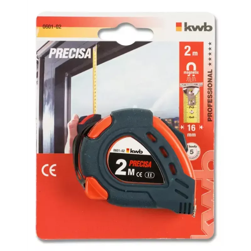 Matavimo juosta KWB 060102 2m ABS Plienas Įvairiaspalvė