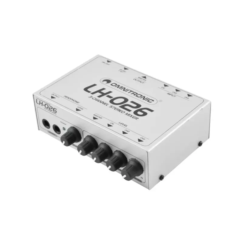 Garso maišytuvas Omnitronic 10355026 3 kanalų 20 - 20000 Hz Baltas