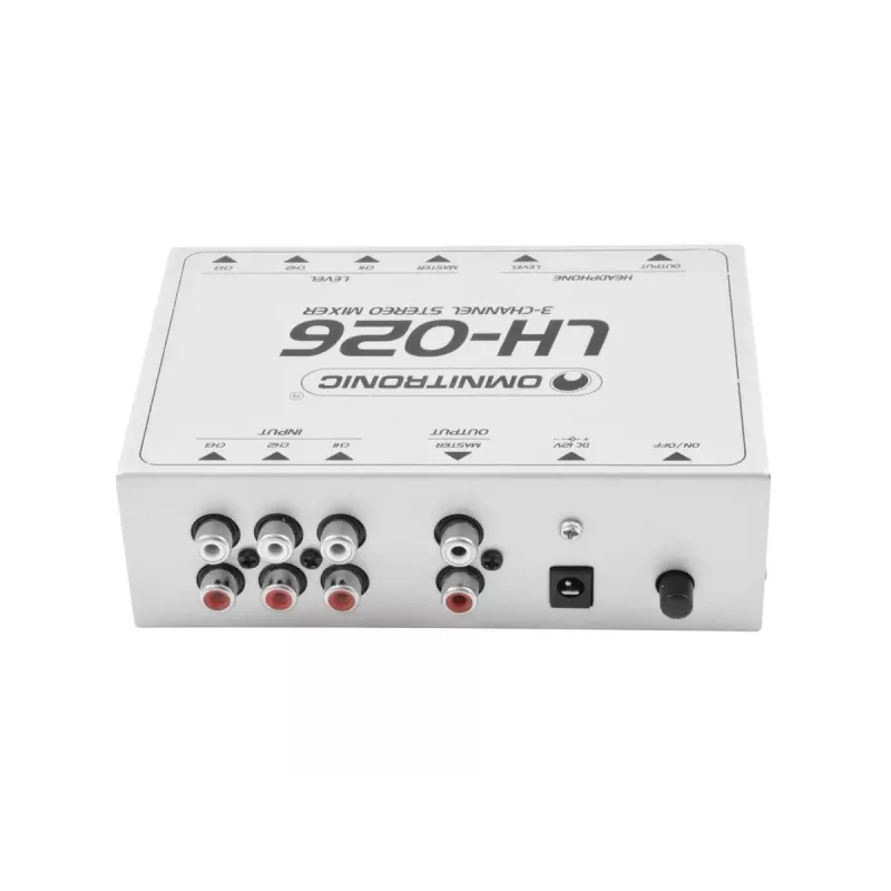 Garso maišytuvas Omnitronic 10355026 3 kanalų 20 - 20000 Hz Baltas