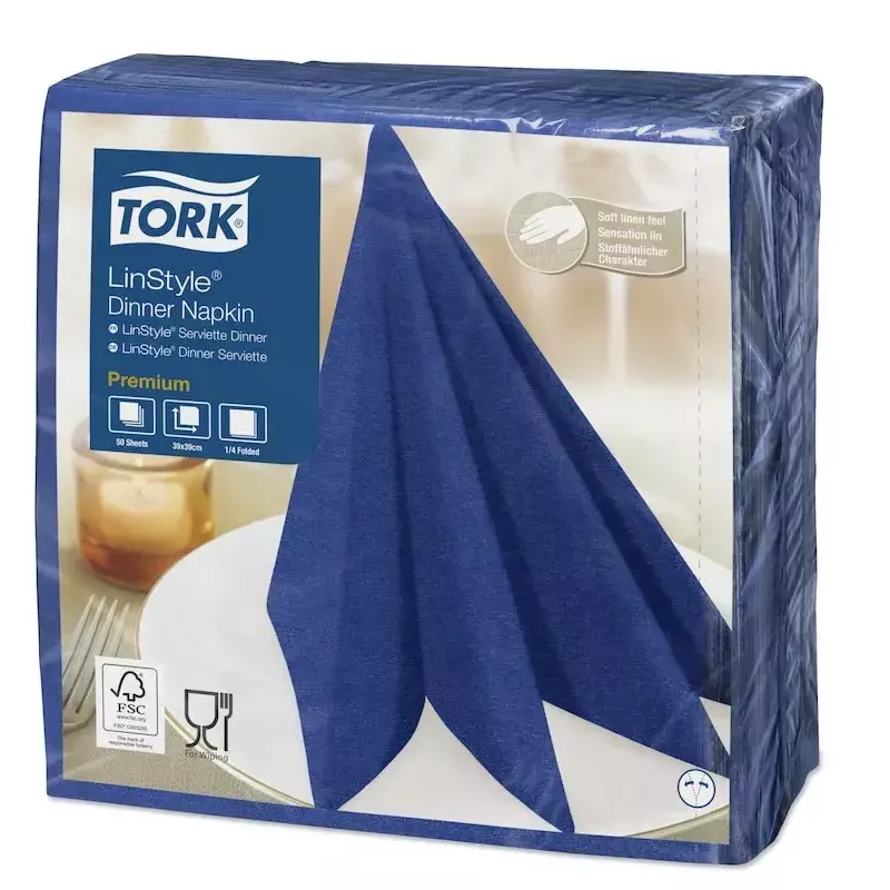 Popierinės servetėlės Tork 478856 Mėlynos 50 vnt.