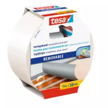 Lipni juosta Tesa 55731-00011-11 balta, polipropilenas (PP), 10 m x 50 mm, žymėjimui, naudojimui patalpose