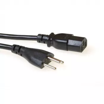 Maitinimo laidas ACT Powercord Swiss plug - C13 juodas 2,5 m
