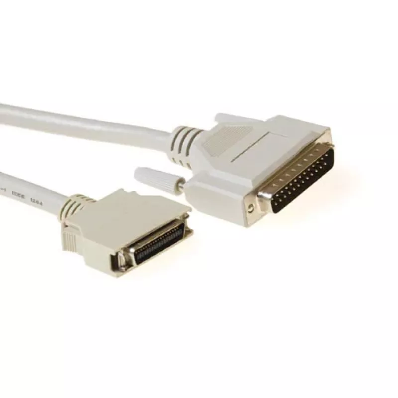 ACT IEEE1284 kabelis 25 kontaktų D-sub (patinas) – 36 kontaktų HP Centronics (patinas), 3,00 m