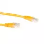 ACT geltonas 20 m U/UTP CAT6A komutacinis kabelis su RJ45 jungtimis