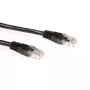 ACT juodas 3 metrų U/UTP CAT6A komutacinis kabelis su RJ45 jungtimis
