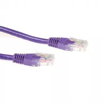 ACT violetinis 7 metrų U/UTP CAT6A sujungimo laidas su RJ45 jungtimis