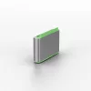 Lindy USB Type C prievadų blokatoriai (be rakto) - pakuotėje 10 vnt., žalia