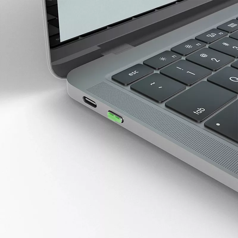 Lindy USB Type C prievadų blokatoriai (be rakto) - pakuotėje 10 vnt., žalia