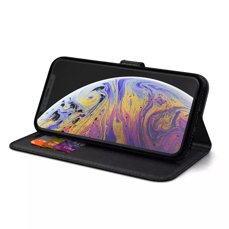 Dėklas-piniginė BeHello BEHWAL00179, skirtas iPhone Xs Max 6,5 col., juodas