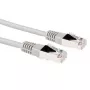 ACT pilkas 1 metro LSZH F/UTP CAT5E komutacinis kabelis su RJ45 jungtimis