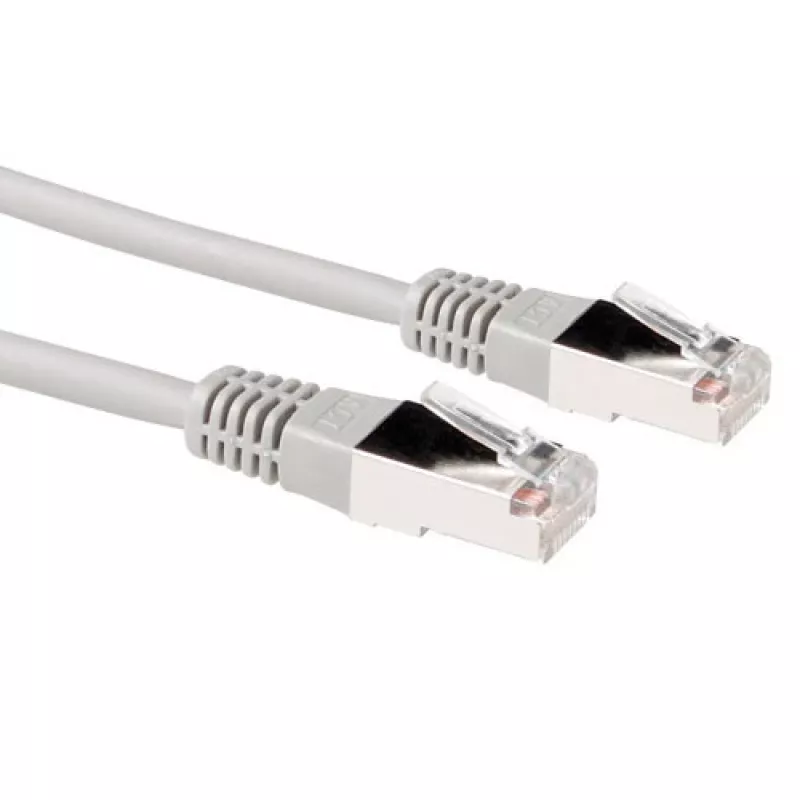 ACT pilkas 7 metrų LSZH F/UTP CAT5E komutacinis kabelis su RJ45 jungtimis