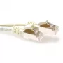 ACT gelsvas 0,25 m LSZH SFTP CAT6A komutacinis kabelis, neįstrigstantis, su RJ45 jungtimis
