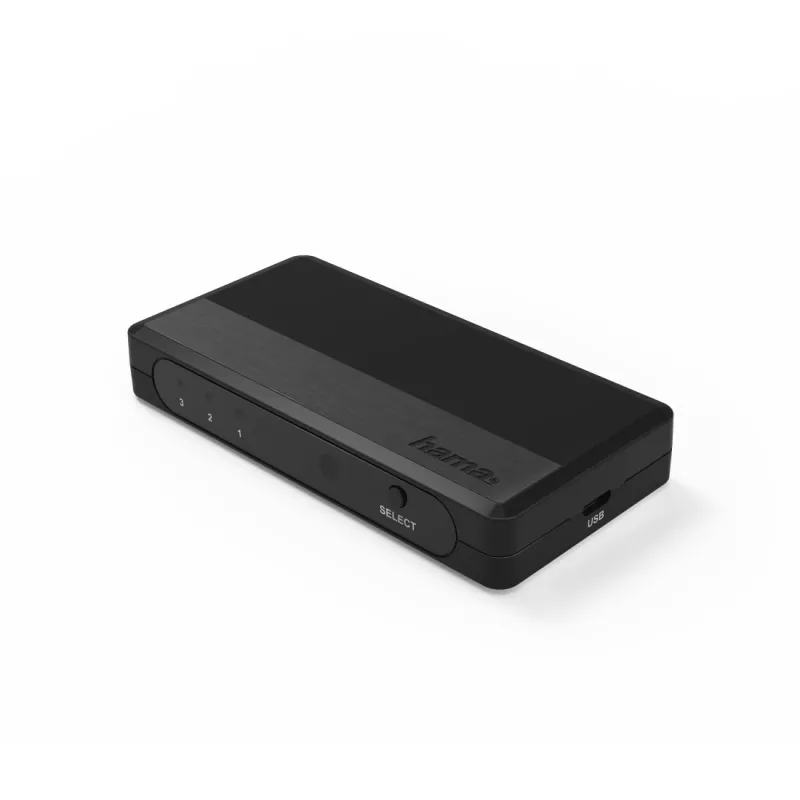 Hama 00121760 vaizdo jungiklis HDMI juodas 1080p DTS-HD Dolby Digital